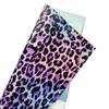 Venta Directa de Fábrica de Película de PVC Láser con Estampado de Leopardo Iridiscente Nuevo, Material Duradero y Resistente para Bolsos, Equipaje, Zapatos y Películas para Abanicos