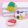 Esponja de Maquillaje de Malvavisco de Frutas Hecha a Medida de Fábrica, Doble Uso para Aplicación Seca y Húmeda, Esponja Cushion que No Absorbe el Polvo, Se Puede Imprimir con Diseños y Logotipo, Venta al Por Mayor