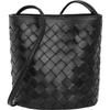 2026 Verão Nova Bolsa Pequena Feminina Bolsa de Ombro Transversal Feminina Bolsa de Balde Tecida Fashion para o Dia a Dia