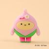 Decoraciones para Pastel de Durian Rojo Cibernético Oso Lindo de Dibujos Animados Vela Cinta Sonriente Enchufe para Pastel DIY