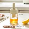 Frasco de óleo com pincel de silicone, frasco de óleo de vidro com pincel, pincel de churrasco integrado com frasco, ferramenta pincel para garrafa, pincel de cozinha para óleo, frasco pincel para óleo doméstico