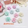 Accesorios de Flor de Perla de Tela, Adornos de Flor Hechos a Mano, Accesorios para Joyería DIY, Accesorios para el Cabello, Ropa, Zapatos, Calcetines, Accesorios para Juguetes