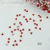 Acessório de strass para nail art em zircônia chanfrada 5A triangular, popular online, strass para unha mini de fundo chato 3mm com design de laço