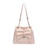 Bolso de Mujer Simple y a la Moda Bolso Tote Plisado Bolso Bandolera Elegante de Gran Capacidad Exquisito Lazo Bolso de Hombro Sencillo y Doble