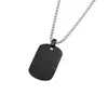 Collar con colgante cuadrado geométrico más vendido transfronterizo para hombre, grabado DIY, oro de 18 quilates, lujo ligero, joyería versátil de acero inoxidable