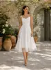 Vestido Elegante com Alça para Mulheres 2026, Novo Estilo Francês, Vestido de Linha A que Marca a Cintura, Estilo Europeu e Americano, Vestido Formal de Comprimento Médio
