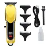 Cortapelos Eléctrico con Pantalla Digital LCD Transfronterizo para Salón, Peinado y Recorte Profesional, Recargable para Uso en Casa, Recortador de Cabello para Hombre