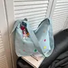Bolsa de Couro Jeans de Alto Padrão para Mulheres 2026 Nova Tendência Moda Bolsa de Ombro Transversal Bolsa Saco para o Dia a Dia