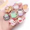 Venta Caliente Transfronteriza Aleación con Goteo de Aceite Taza de Café Gato Taza de Té con Leche Pendientes Colgantes Pulsera Accesorios de Joyería DIY Colgante
