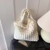 Bolsa plissada tipo saco bolha transfronteiriça, moderna e estilosa, bolsa simples em formato de nuvem, bolsa de ombro feminina elegante, bolsa tote casual