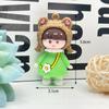 Llavero de muñeca con diseño de niña linda de dibujos animados, colgante de muñeca de PVC con pegamento que cae, llavero de muñeca de pareja, colgante de bolso de muñeca