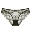 Ropa interior sexy estilo francés, Ropa interior de malla transpirable ultradelgada con encaje para mujer, Entrepierna de algodón puro, Calzones levanta glúteos de talle bajo