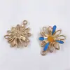 Acessórios de joias de margarida coreana transfronteiriços pingente diy liga multicolorido óleo gota pingente de colar brincos acessórios acessórios