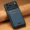 Adequado para Iphone18Promax, Capa de Celular Apple 17 com Compartimento para Cartão, Suporte Samsung S26Ultra, Capa de Couro Google 11