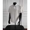 Camiseta de Manga Corta con Diseño Patchwork de Marca de Moda Estilo Americano para Hombres y Mujeres, Nueva Camisa Polo Casual Holgada para Parejas 2026