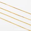 Collar de Oro con Cadena Universal Tipo Pasador que Conserva el Color, Cadena de Caja, Hilo de Cuentas Ajustable, Adecuado para la Clavícula de Mujer, Calidad Garantizada