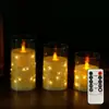 Venta Caliente Transfronteriza Vela Electrónica Lámpara Bala Cadena Patrón Control Remoto con Adornos de Vela Fiesta Grande Festival de Música