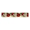 Mantel de Navidad Suministros Tela Oxford de Poliéster Camino de Mesa Decoración Creativa de Mesa Navideña Bandera Estampada Personalización Transfronteriza