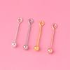 Cuentas de plata s925, aguja de plata, espiral, accesorios de plata extraíbles, pulsera de cuentas, collar, accesorios de plata