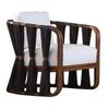 Silla Sofá de Exterior Escandinava Impermeable Protector Solar Apartamento Pequeño Individual Silla Sofá Casual Mueble Modelo Habitación Silla de Balcón
