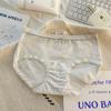 2025 Nueva Ropa Interior de Algodón Peinado para Mujer Algodón Puro Cintura Media Pequeño Floral para Niña Refuerzo de Algodón Puro en la Entrepierna Sin Costuras