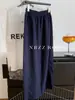 Pantalones Casuales de Estilo Japonés Yamamoto para Mujer, Pierna Recta, Elásticos, de Lino Lyocell Tencel, Nueve Puntos, Colección Primavera/Verano 2026