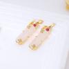 Colgante de Jade con Incrustaciones de Oro Real de 18K Chapado en Cobre Ping an Fu Ábaco de Oro DIY Pulsera Collar Colgante Accesorios de Decoración D114