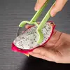 Divisor de Frutas Tres en Uno de Acero Inoxidable, Cuchara para Bolas Multifuncional para el Hogar, Herramienta para Sacar Bolas de Fruta, Herramienta para Tallar Fruta