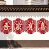 Decoração de Muro de Pátio de Casamento com Palavras Felizes, Adesivos de Palavras Felizes para Parede Externa da Entrada Principal, Conjunto de Decoração de Casamento para Sítio Rural
