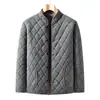 2025 Invierno Transfronterizo Amazon Chaqueta de Algodón Elegante 3D para Hombre Nueva Chaqueta de Algodón con Cuello Alto Acolchada con Forro Polar Chaqueta Casual