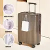 Maleta de color degradado para mujer, de aspecto elegante, maleta con ruedas de celebridad de Internet, 28 de gran capacidad, estuche con contraseña para estudiante universitario, estuche de cuero para viaje