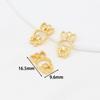 Colgante Pequeño de Ábaco con Carácter de Fortuna de Oro Real Chapado en Oro de 18 Quilates para Joyería DIY, Dijes Pequeños, Aretes, Colgantes para Orejas, Pulseras, Collares D105
