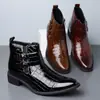 Botines Chelsea de Cuero para Hombre de Venta Cruzada en Amazon, de Caña Baja, Moda Tendencia, Versátiles, Estilo Británico, Punta Fina, Zapatos para Hombre