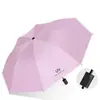 Sombrilla de Sol Reforzada Personalizada de 10 Varillas Resistente al Viento con Recubrimiento Negro Manual al 70% de Descuento para Protección Solar, Doble Uso para Sol y Lluvia, Se Puede Imprimir con Logo