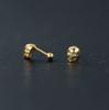 Pendientes Eloch de plata 925 estilo coreano con personalidad de calavera para hombre y mujer, elegantes pendientes de cuentas de hilo M01781
