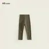 Pantalones Largos con Estampado de Letras para Niños, Estilo Coreano de Primavera y Otoño, Pantalones Skinny Elásticos para Niños y Niñas, Pantalones Casuales para Bebé, Leggings de Moda