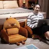 Cojín de Silla Semi-Cerrado de Capibara Lindo para Oficina, Para Estar Sentado Mucho Tiempo, Dormitorio de Estudiantes, Cojín para el Trasero, Cojín Integrado con Respaldo