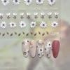 Tomoni fino resistente nail art adesivo explosões japonês simples 5d unha adesivo semi-transparente camélia nail art joias atacado