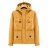 Chaqueta de trabajo con capucha de otoño para hombre, impermeable, para exteriores, a la moda, resistente al viento, con logotipo impreso personalizado.