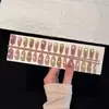 Uñas postizas hechas a mano estilo celebridad de internet Uñas postizas con acabado que realza el blanco Pegatinas de arte de uñas removibles Uñas para fotos diarias
