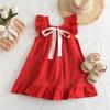 Vestido Feminino Doce Sem Mangas com Babados 2026 Verão Novo Estilo Vestido Princesa Venda Quente Transfronteiriça