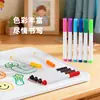 Mini Pizarra Blanca Marcador Pequeño Base Agua Borrable para Educación Temprana Infantil Dibujo Marcador para Pizarra Blanca Multicolores Papelería