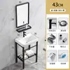 Soporte de Acero Inoxidable Lavabo Cerámico Lavabo de Baño Lavabo con Tabla de Lavar Lavabo Exterior para Balcón