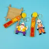 Lindo Colgante Nuevo para Mochila Escolar de Estudiante Dragon Ball Accesorios de Llavero de Personaje de Dibujos Animados Intercambio de Puntos de Ciudad Arcade