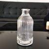 Colorido Transparente Listra Vertical Garrafa Romana Sem Chama Flutuante Flor Seca Rattan Frasco de Incenso Vidro Garrafa Vazia Garrafa de Vinho de Fruta Branco Cristal