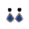 Pendientes de Aleación de Cobre para Mujer con Estilo Retro Francés, Diseño de Nicho, Temperamento Elegante de Gama Alta, Transmisión en Vivo Transfronteriza de Segunda Mano