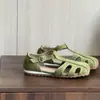 Sandalias Vintage Versátiles de Punta Cerrada para Mujer, Nuevo Estilo Verano 2026, Zuecos Romanos Huecos Transpirables Planos Cómodos de Suela Suave