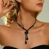 Conjunto de Joias de Casamento Cobra Diamante Mais Vendido Transfronteiriço, Luxo Leve Colar e Brincos Femininos para Banquete de Noiva, Novas Joias