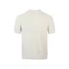 Yidao Vintage 2026 Verano Nuevo Suéter de Punto de Lino y Algodón Manga Corta Unisex Estilo Old Money Cuello Redondo Holgado Color Sólido Top