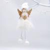 Novas decorações de Natal Pingente de decoração de árvore de Natal Anjo de pelúcia fofo de Natal Enfeites criativos de mesa e janela